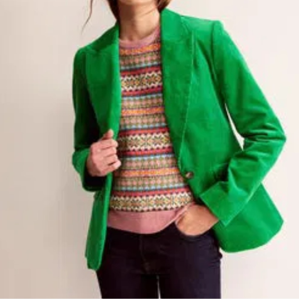 Boden Marylebone green corduroy blazer